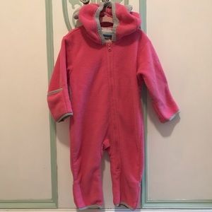 Columbia pink bunting size 12 mos